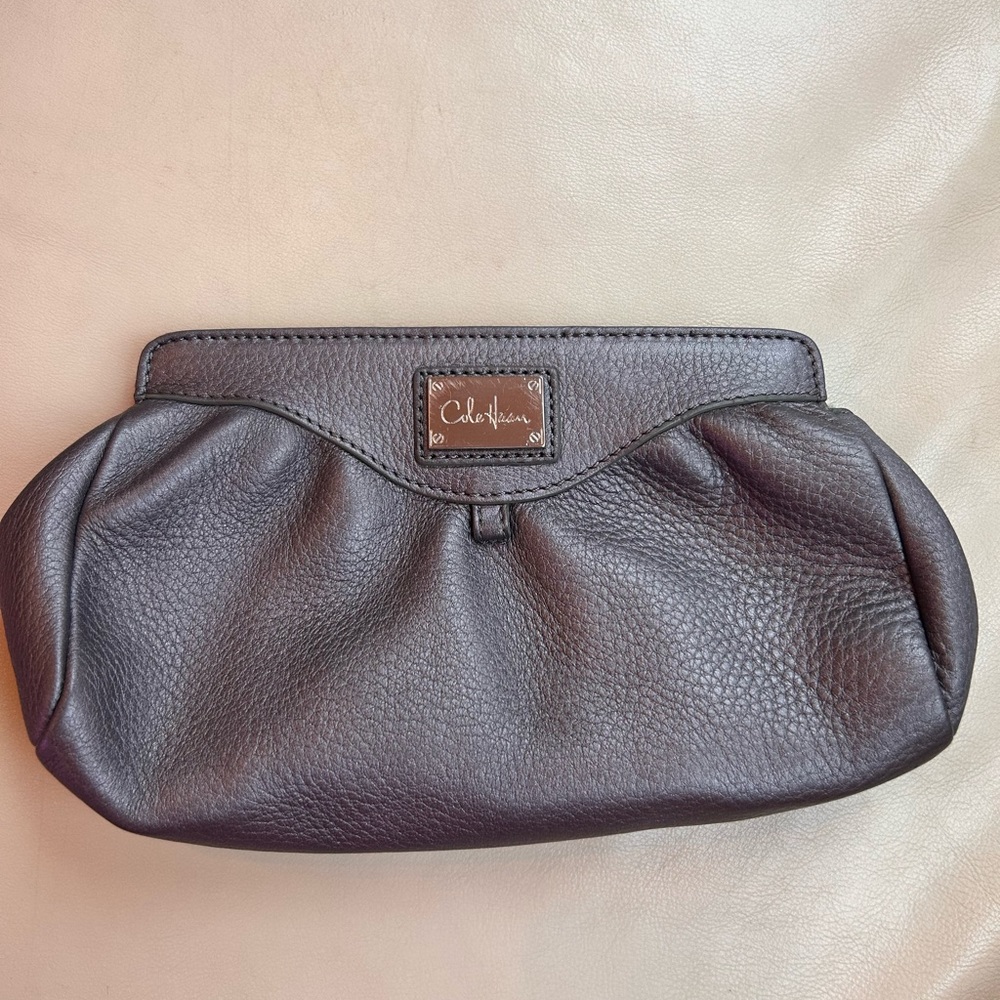New with Tags Cole Haan Gunmetal clutch